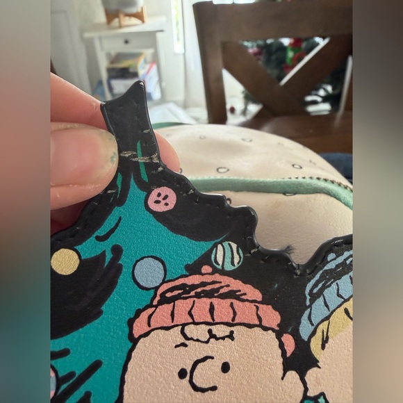 Bioworld Peanuts Snoopy & Friends Christmas Tree Caroling Backpack Bag Green NEW Bioworld Peanuts Snoopy & Friends Christmas Tree Caroling  main image 4